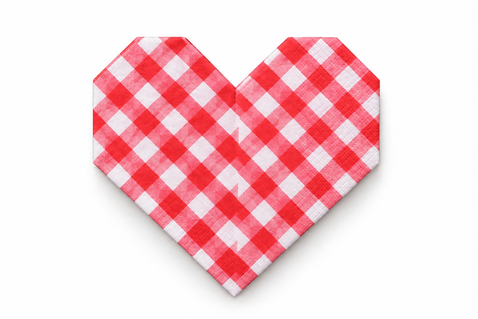 Heart Fold — finished fold illustration