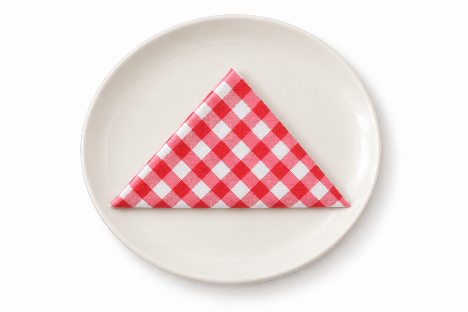 Classic Triangle Fold — finished fold illustration